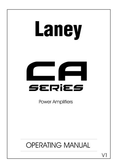 Laney CA manual