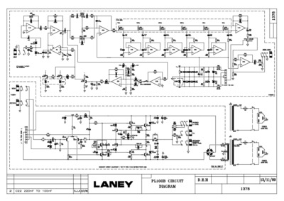 Laney PL100B-1989 Schematic