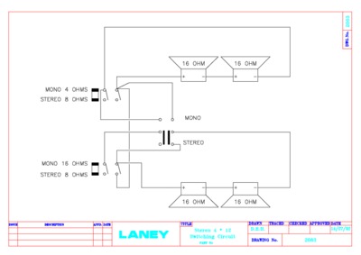 Laney 4by12 wiring information