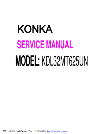 Konka KDL32MT625UN, RCA L32T20