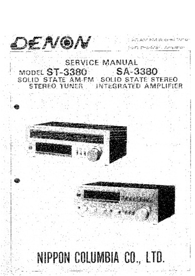 Denon SA-3380, ST-3380