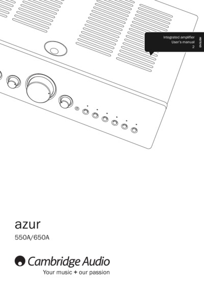 Cambridge Audio Azur 550A,  650A