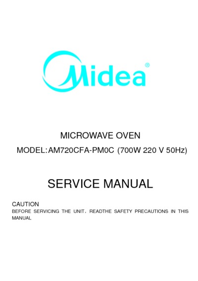 Midea MPD8320 Microwave Oven