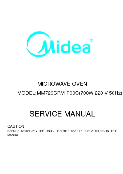 Midea MM720CRM Microwave Oven