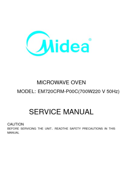 Midea EM720CRM-P00C Microwave Oven