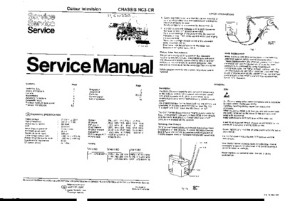 Philips NC3-CR Service Manual