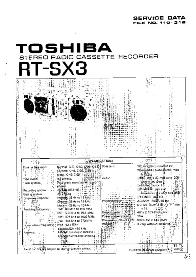 Toshiba RTSX3