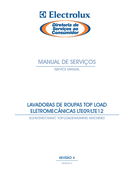 ELECTROLUX LTE09, LTE12 Manual Lavadoras Rev4