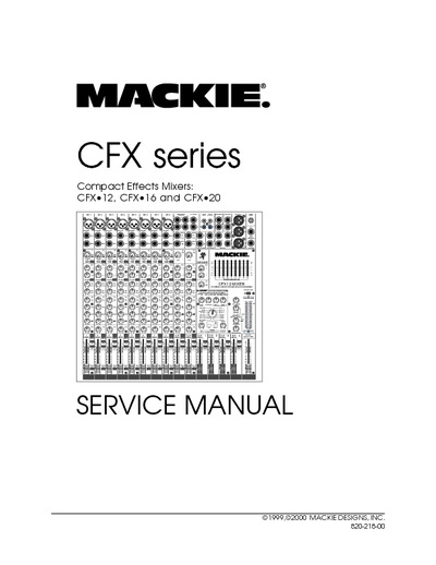 Mackie CFX12, CFX16, CFX20