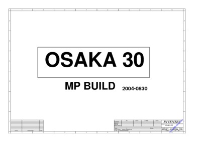Toshiba Satellite A60 A65 INVENTEC OSAKA 30 Laptop Schematics