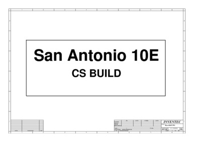 Toshiba Satellite A100 A105 Inventec SA10E San Antonia 10E Inventec San Antonio 10E CS BUILD 6050A2052401 20050720