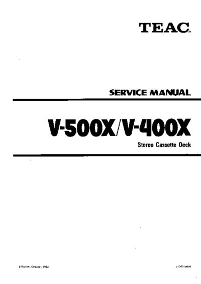 TEAC V-400X, V-500X