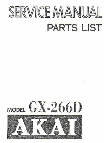 Akai GX-266D