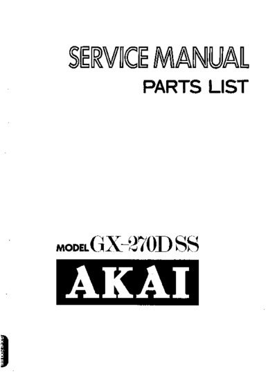 Akai GX-270DSS