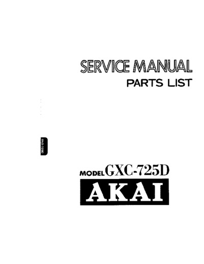 Akai GX-C725D