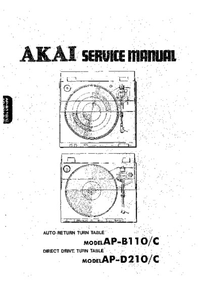 Akai AP-B110C, AP-D210