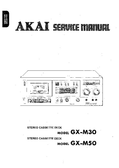 Akai GX-M30, GX-M50