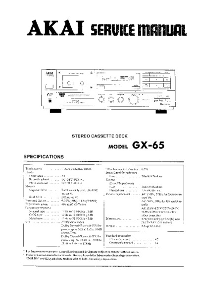 Akai GX-65