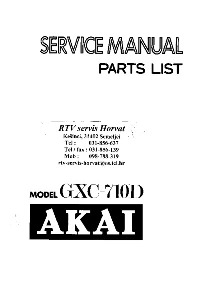 Akai GX-C710D