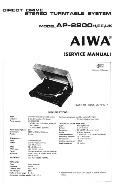 Aiwa AP2200