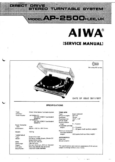 Aiwa AP2500