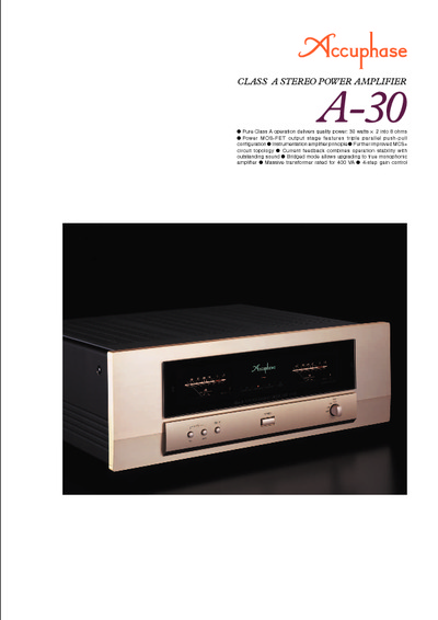 Accuphase A30
