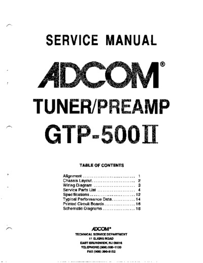 Adcom GTP500II
