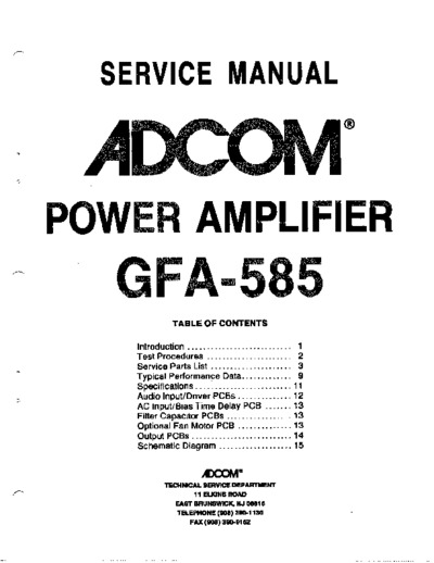Adcom GFA585