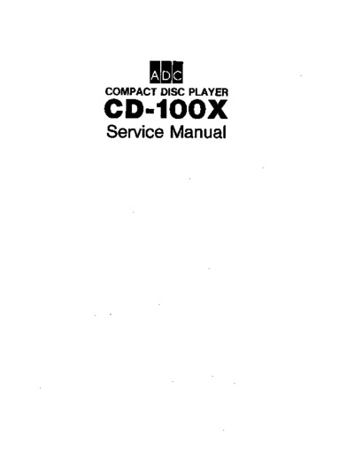 ADC CD100X cd