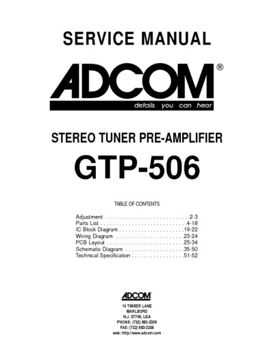 Adcom GTP506