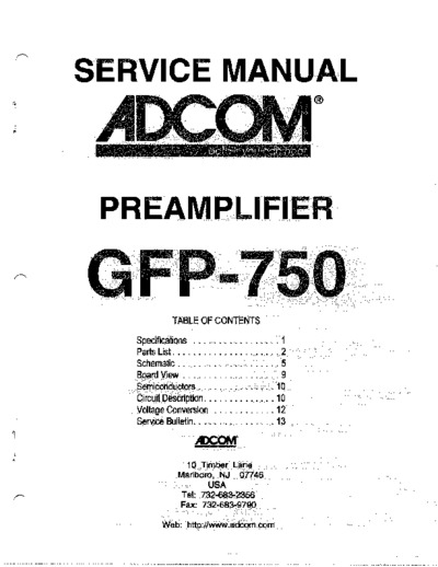 Adcom GFP750