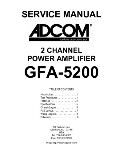 Adcom GFA5200