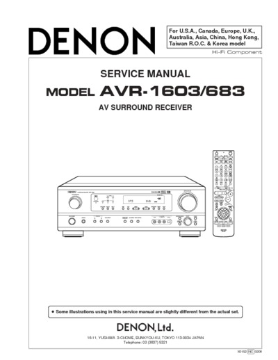Denon AVR-1603, AVR-683