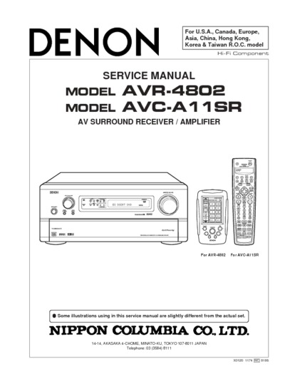 Denon AVR-4802, AVC-A11SR