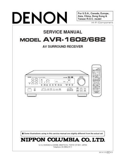 Denon AVR-1602, AVR-682