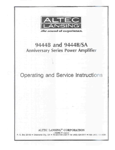 Altec Lansing 9944BSA