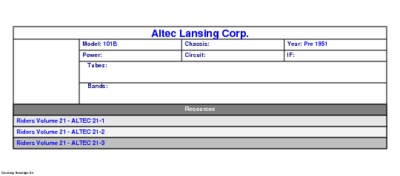 Altec Lansing 101B