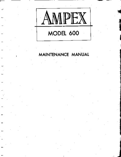 Ampex 600