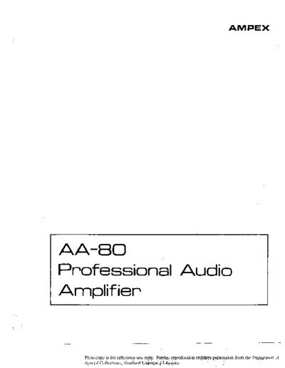 Ampex AA80
