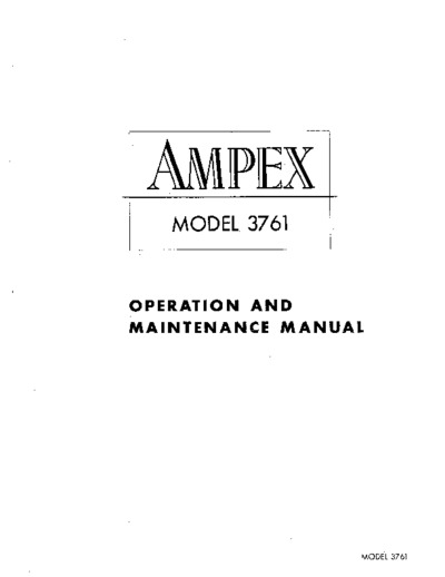 Ampex 3761