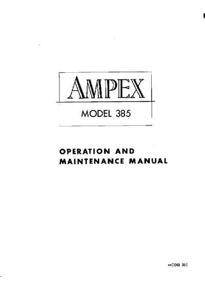 Ampex 385