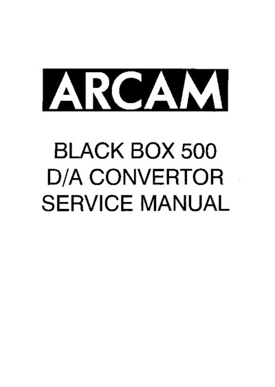 Arcam BlackBox500