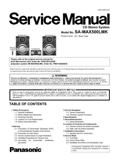 Panasonic SA-MAX500LMK