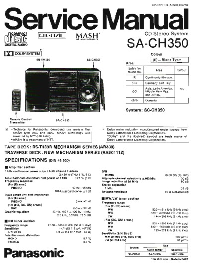 Panasonic SA-CH350