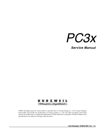 KURZWEIL PC3X