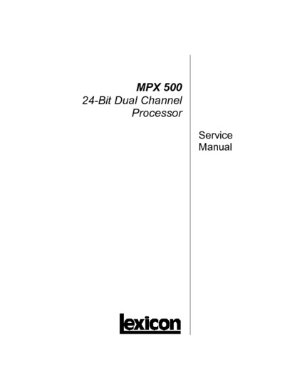 Lexicon MPX-500