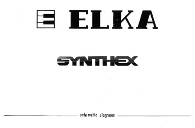ELKA SYNTHEX SCHEMATICS