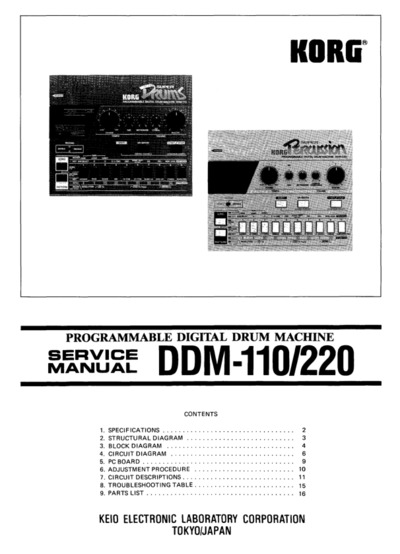 KORG DDM-110 DDM220