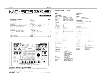 ROLAND MC-505