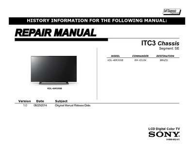 Sony KDL-32R305B Chassis ITC3-SE